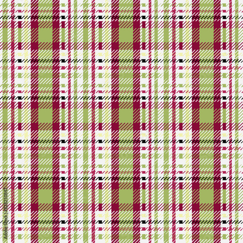 Christmass Plaid Green and Red Pattern Seamless Design