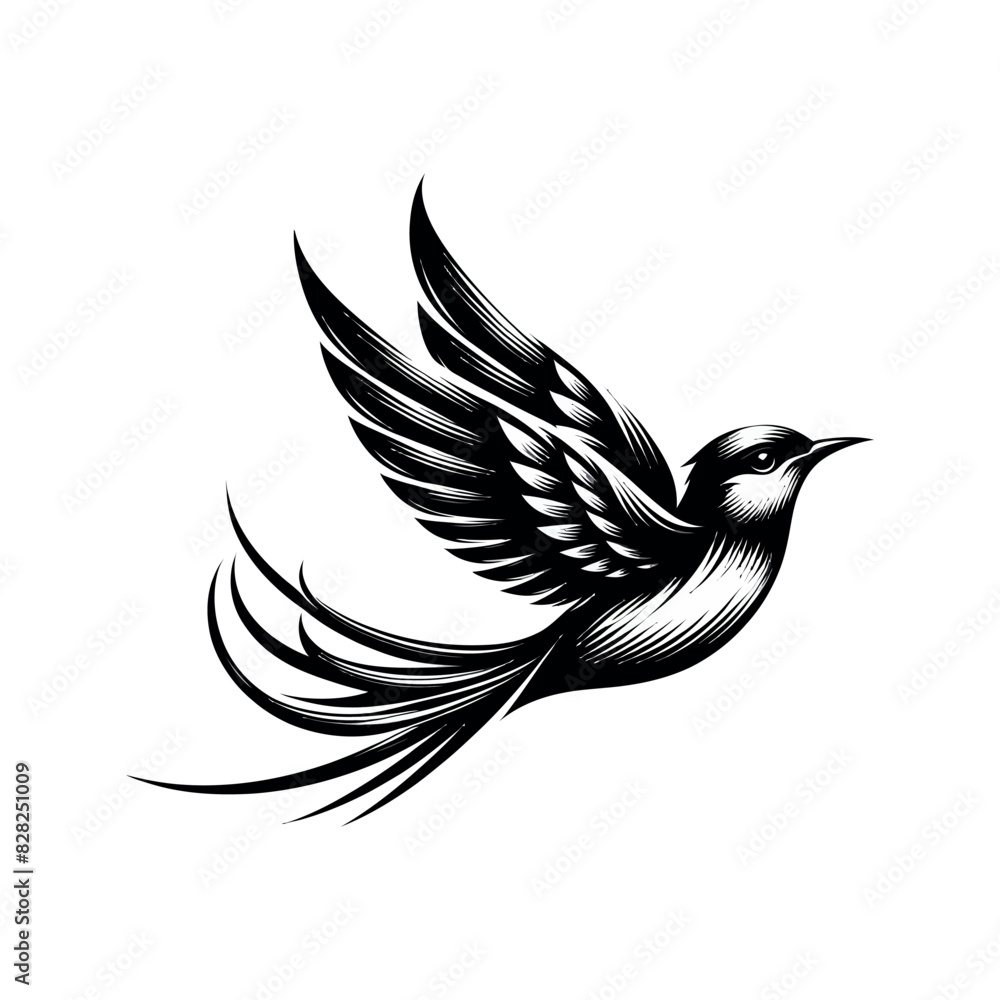 Fototapeta premium bird Free Vector and bird Illustration,