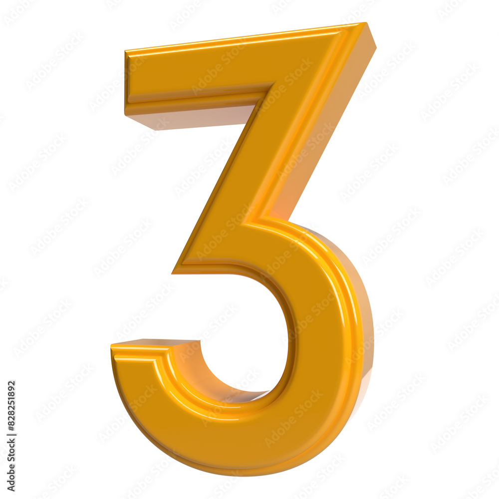3 number 3d 3 number 3d