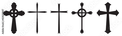 Christian cross vector Jesus Christ, religion symbol, Easter, Christening. Holy Spirit. Religious. Baptism Christening Invitation	