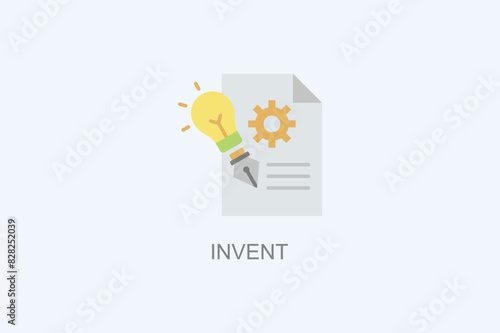 Invent Vector Icon Or Logo Illustration