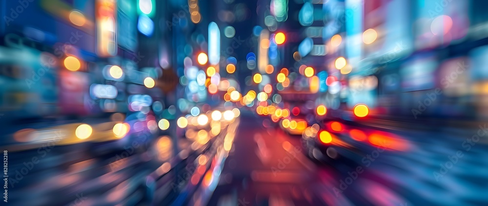 Blurred City Night Motion Perspective Hypnotic Cityscape Speed Lights Bokeh Abstract Urban Backdrop Bright Vibrant Neon Illumination Blurred City Night Motion Perspective Hypnotic Cityscape Speed Lights Bokeh Abstract Urban Backdrop Bright Vibrant Neon Illumination