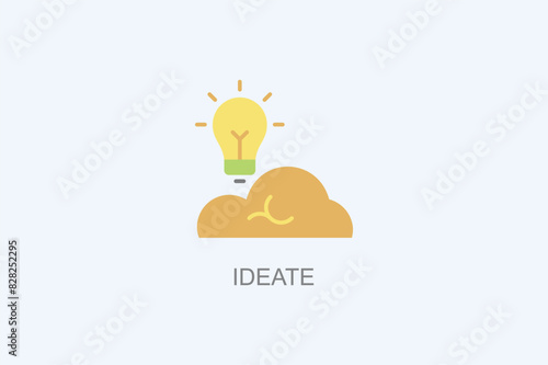 Ideate Vector Icon Or Logo Illustration