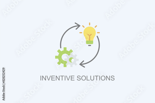 Inventive Solutions Vector Icon Or Logo Illustration