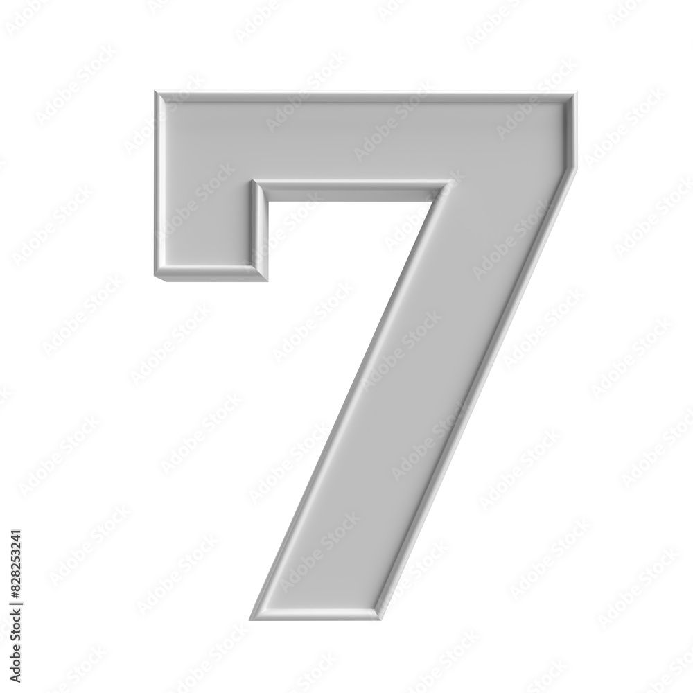 7 number 3d 7 number 3d