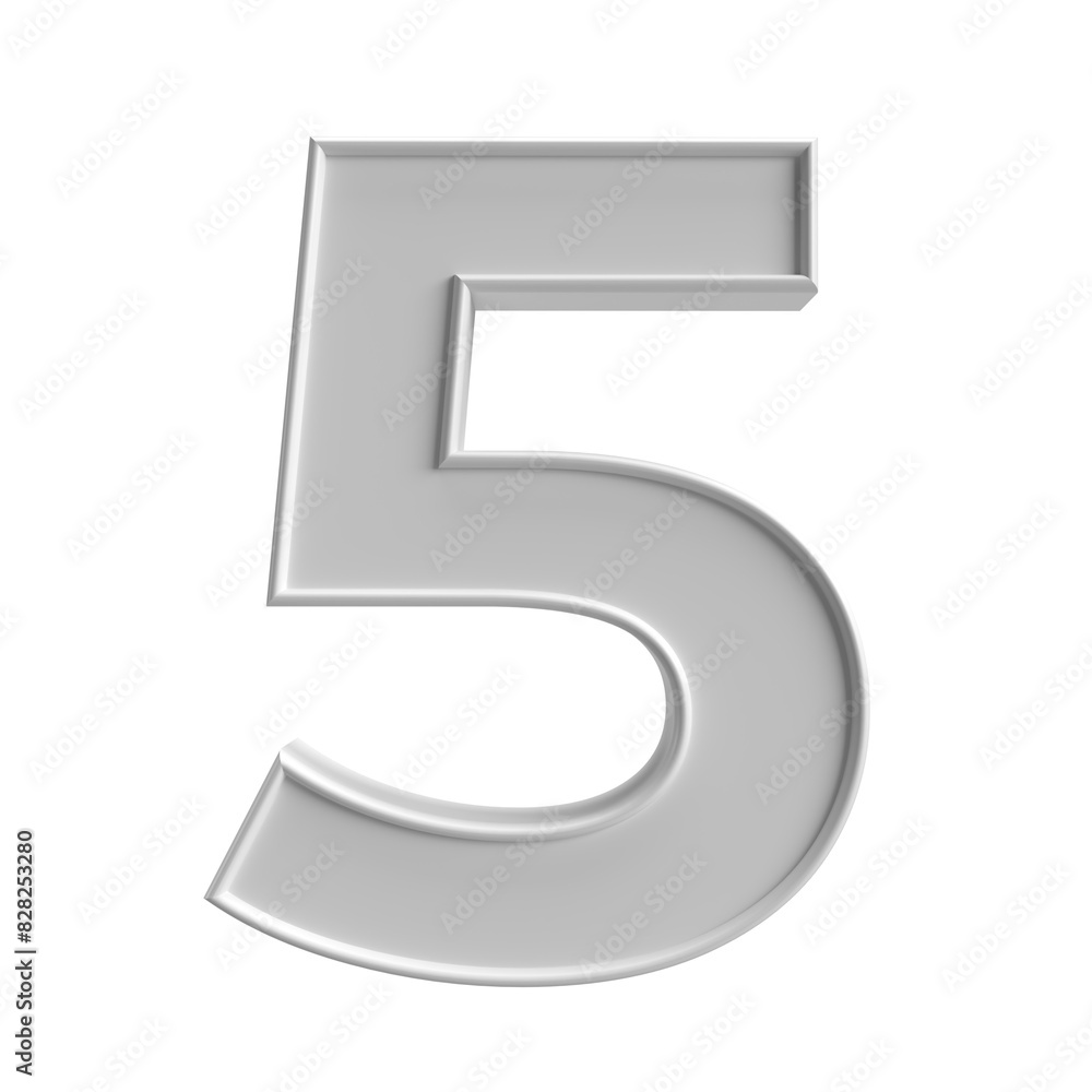 5 number 3d 5 number 3d