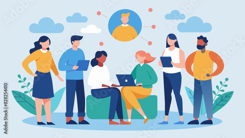 Attendees are invited to join a followup support group providing a space for continued discussion and accountability in maintaining a healthy worklife balance.. Vector illustration