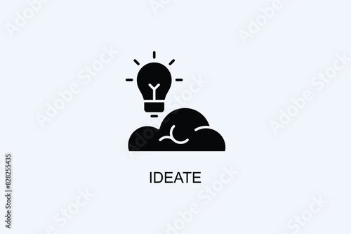 Ideate Vector Icon Or Logo Illustration