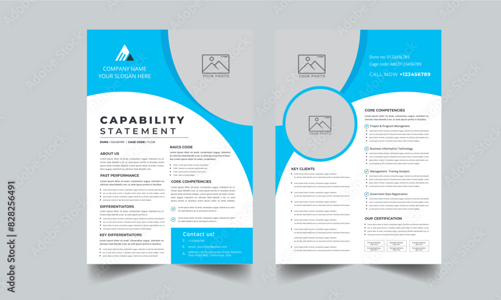 Capability Statement Template Design. Capability Statement Template Design.