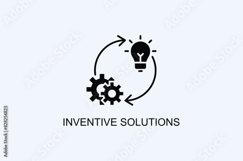 Inventive Solutions Vector Icon Or Logo Illustration