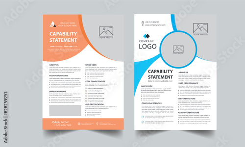Capability Statement Template Design.