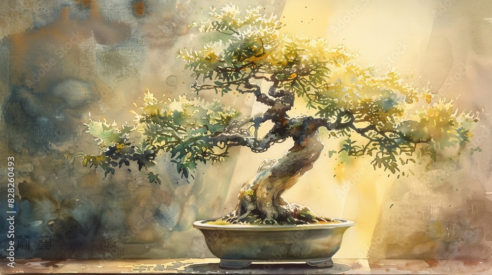 Capture the serene beauty of a bonsai tree Capture the serene beauty of a bonsai tree