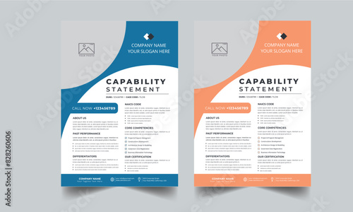 Capability Statement Template Design.