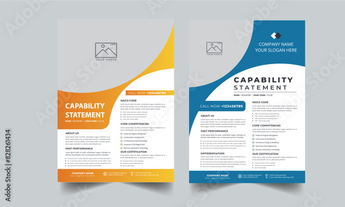 Capability Statement Template Design.