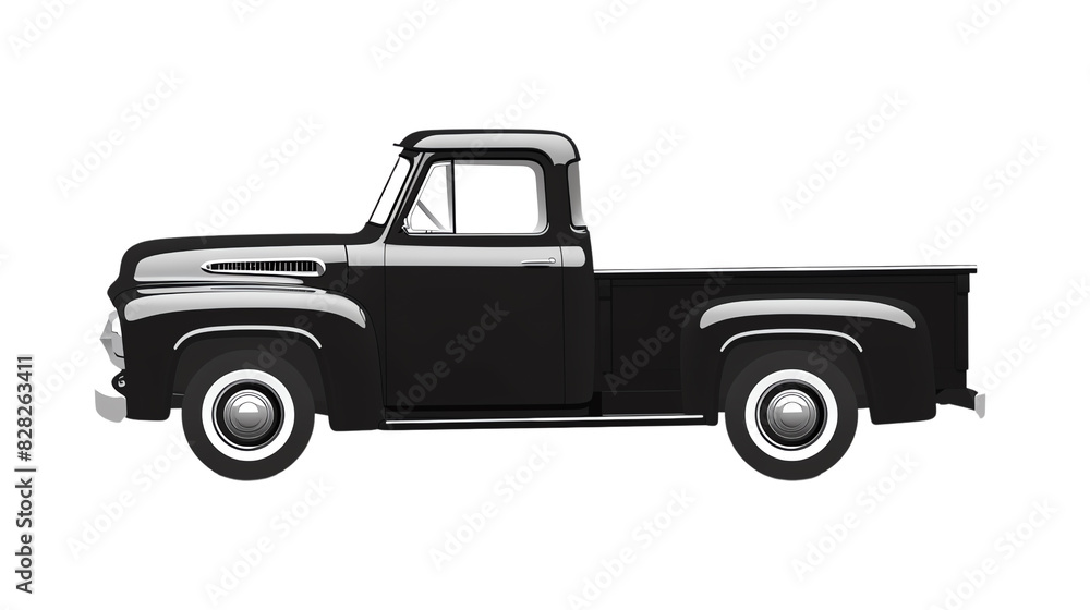 old truck isolated on white transparent background old truck isolated on white transparent background