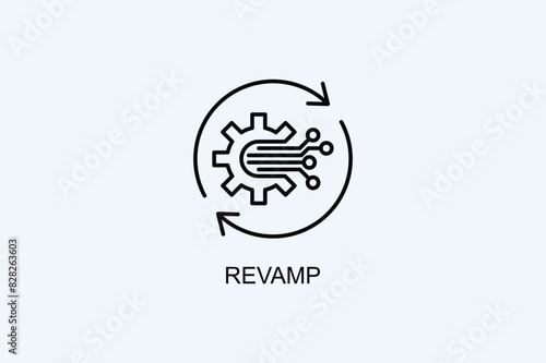 Revamp Vector Icon Or Logo Illustration