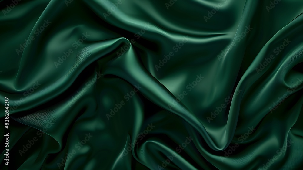 Fototapeta premium Dark green product background. 