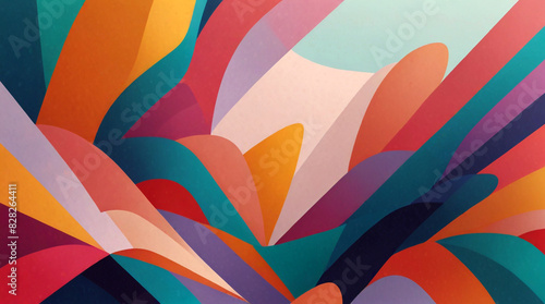Wallpaper Mural Modern presentation background with vibrant abstract shapes and colors Torontodigital.ca