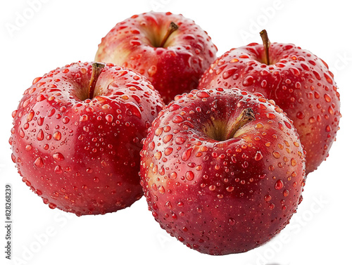 red apple isolated on white background