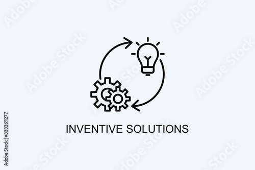 Inventive Solutions Vector Icon Or Logo Illustration