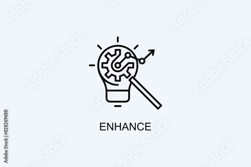 Enhance Vector Icon Or Logo Illustration