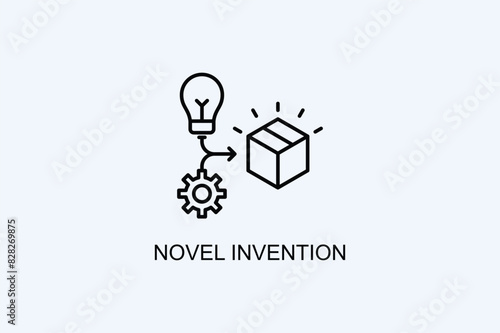 Novel Invention Vector Icon Or Logo Illustration