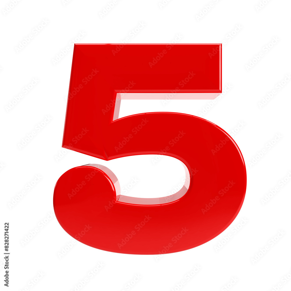 5 number 3d 5 number 3d