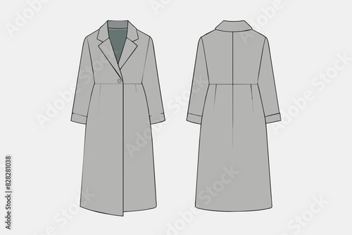 jacket dress vector illustration