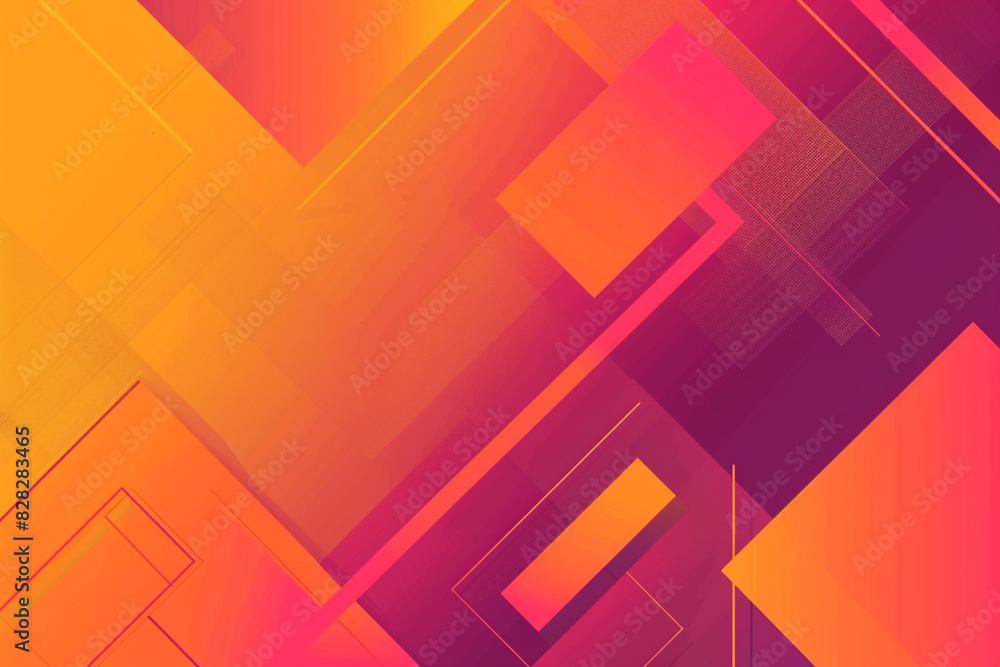 A lively visual is created by bold geometric shapes in orange and fuchsia on this vibrant abstract duotone gradient background. A lively visual is created by bold geometric shapes in orange and fuchsia on this vibrant abstract duotone gradient background.