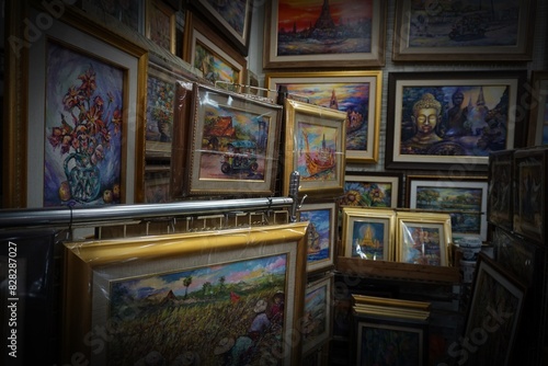Art Frames and oil paintings Gallery from Thailand.	