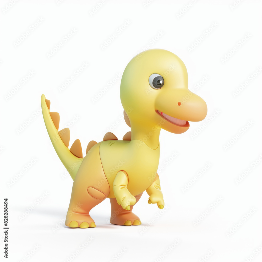 dinosaur icon in 3D style on a white background dinosaur icon in 3D style on a white background