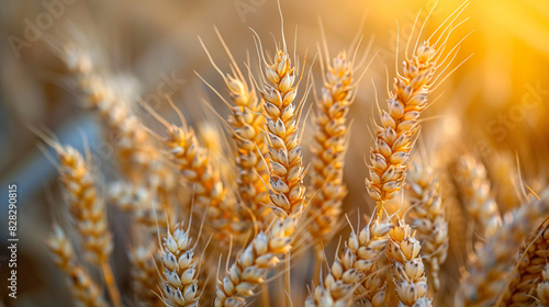 Ears of golden wheat