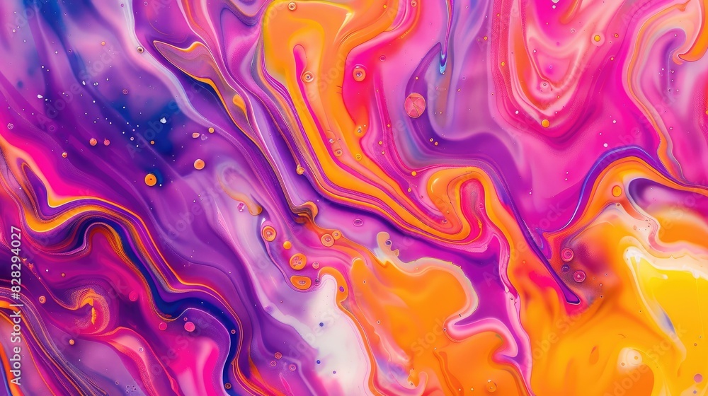 Fototapeta premium Colorful swirling paint in motion, perfect for artistic projects