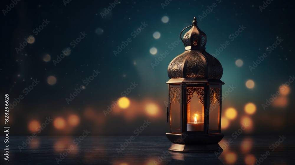 Ramadan Mubarak with Elegant Islamic Lantern, Ramadan Background. Ramadan Mubarak with Elegant Islamic Lantern, Ramadan Background.