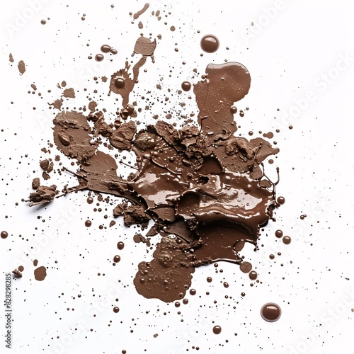 "Chocolate Makeup Swatch: Rich Chocolate Mousse Powder"