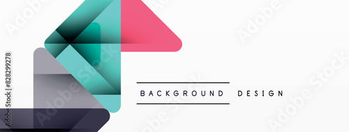 Business triangle and squares vector abstract background. Vector Illustration For Wallpaper, Banner, Background, Card, Book Illustration, landing page