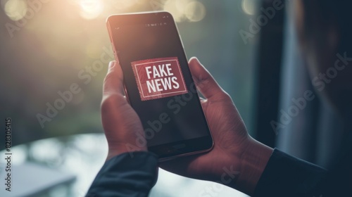 The Smartphone with Fake News photo