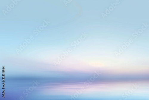 Peaceful sky blue and lavender abstract blur  perfect for tranquil designs.