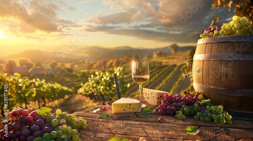 The Vineyard at Sunset