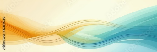 a close up of a blue and yellow wave on a white background