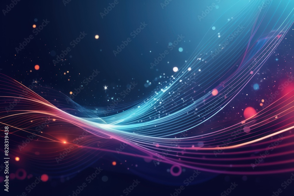 Obraz premium abstract blue and pink background with light effects