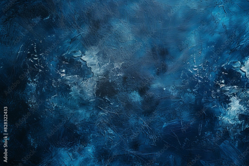 Obraz premium Dark blue noise texture abstract grainy background