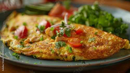 Scrumptious Salmon and Vegetable Omelet for a Healthy Breakfast
