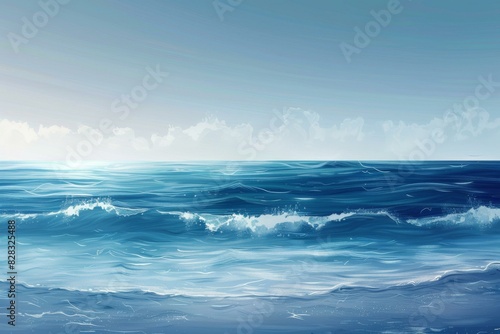 Blue sea and blue sky © Adobe Contributor