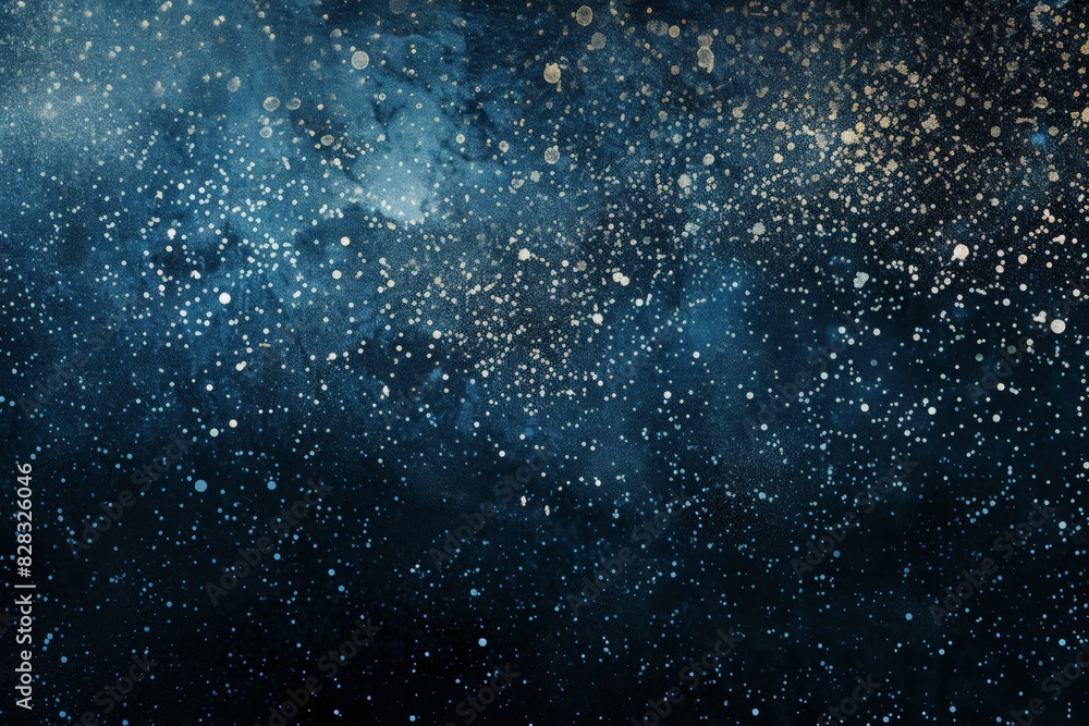 Obraz premium Background Blue Navy Black Abstract Glittering Pattern Noise Dark Texture Design template for presentation, flyer, card, poster, brochure, banner 