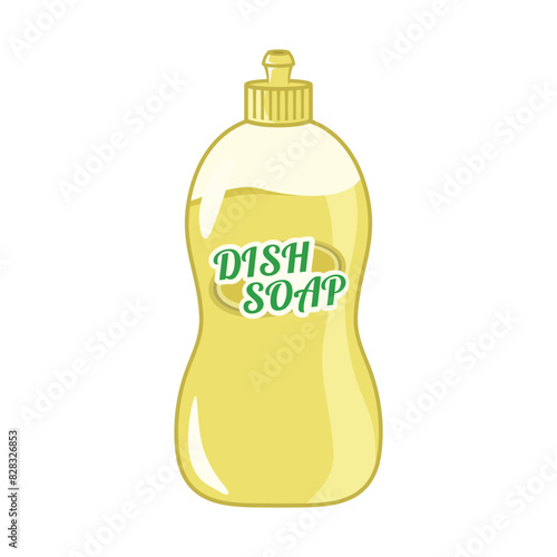 Dishwashing liquid soap vector design