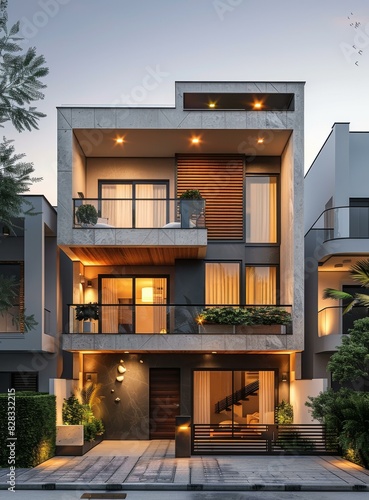 Modern and Luxurious Townhouses © Adobe Contributor