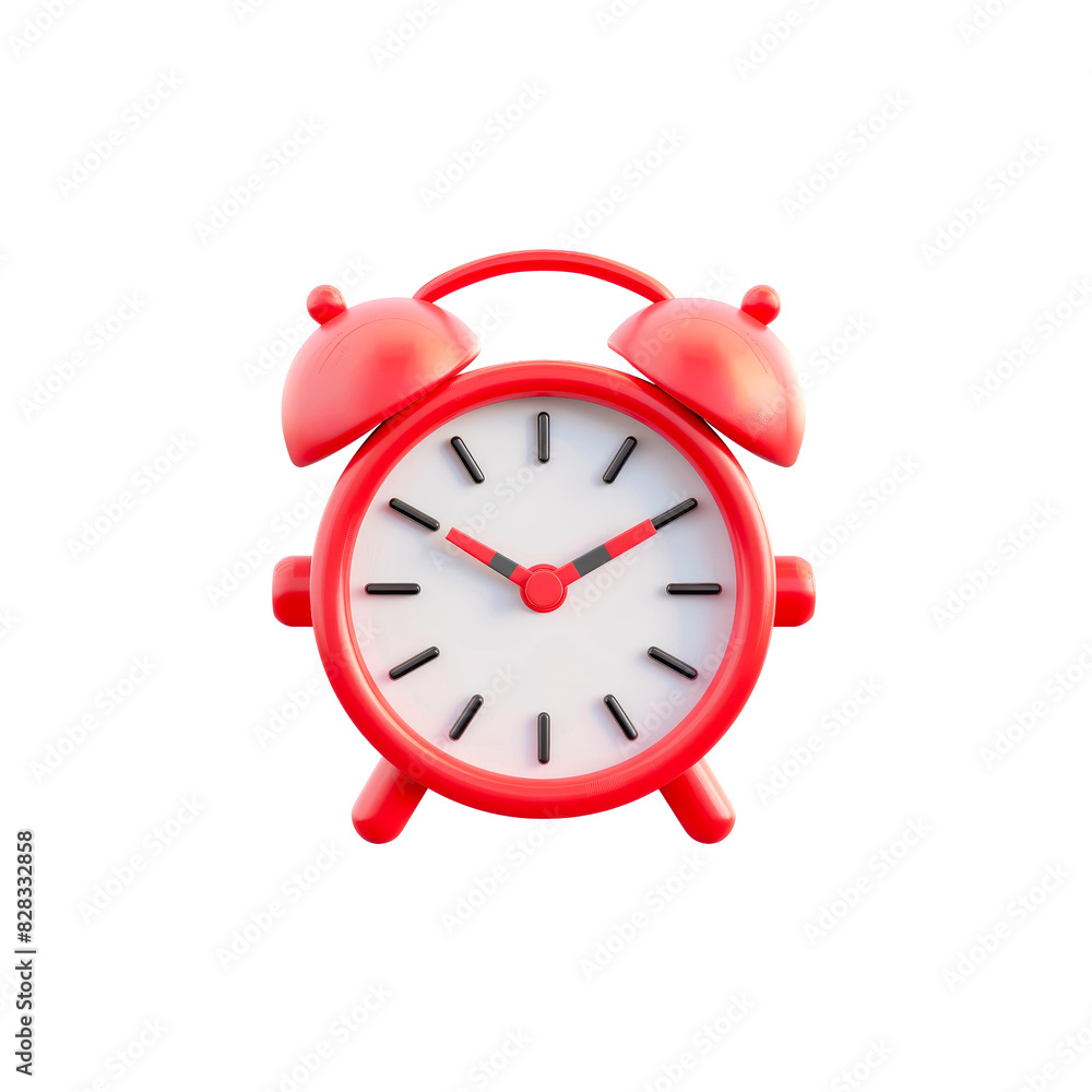 beautiful red clock on transparent background, PNG. beautiful red clock on transparent background, PNG.