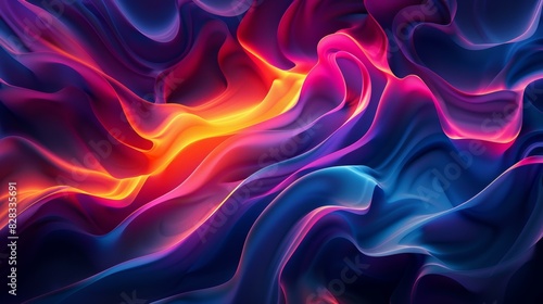 Abstract Multicolor Gradient Waves