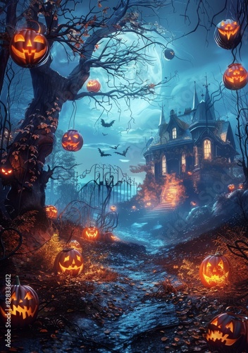 Halloween Pumpkin House